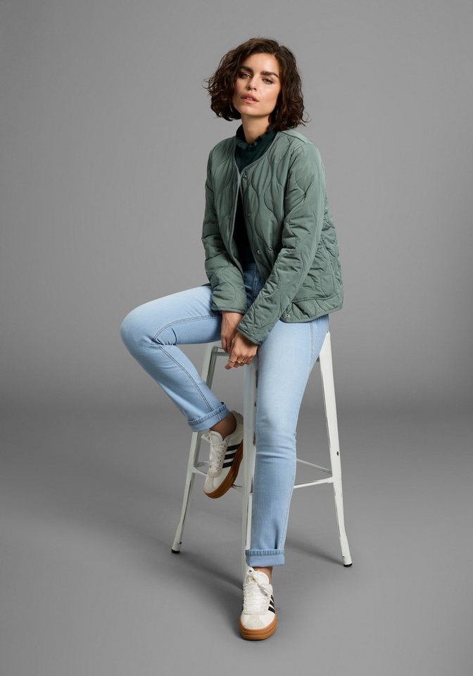 Laura Scott Stehkragenpullover kuscheliger Strick mit süßem Volant-Ausschnitt – Bild 4 von 5
