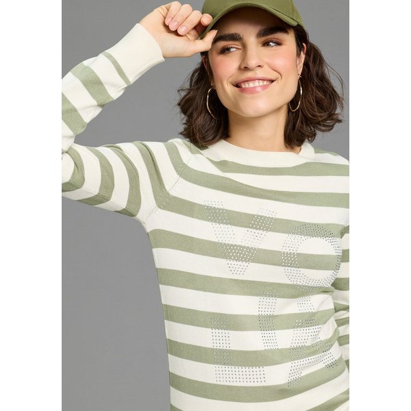 Laura Scott Streifenpullover aus leichtem, weichem Sommerstrick