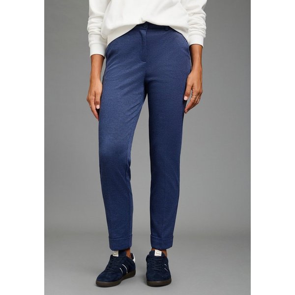 Laura Scott Stretch-Hose kleinkarierte Optik, femininer Stil, elastisches Material