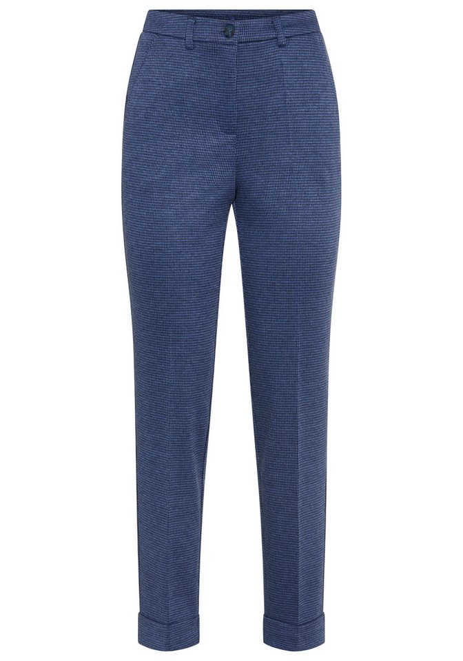 Laura Scott Stretch-Hose kleinkarierte Optik, femininer Stil, elastisches Material – Bild 5 von 5