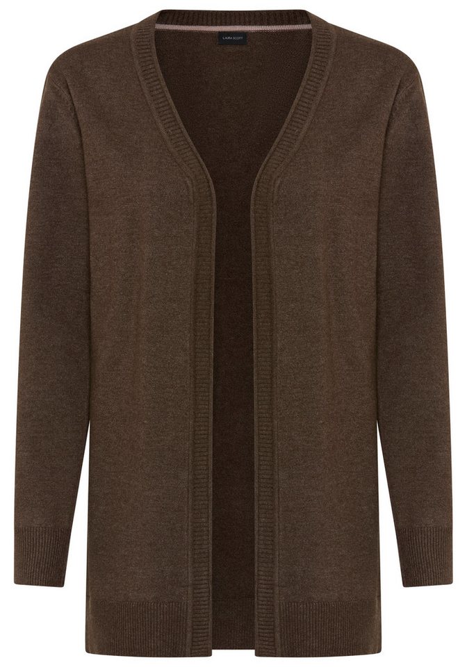 Laura Scott Strickjacke mit figurumspielender Passform mit Struktur-Details, aus weicher Viskosemischung – Bild 5 von 5