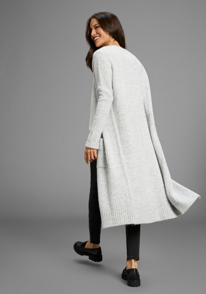 Laura Scott Strickjacke mit lässigem, langem Schnitt und Taschen – Bild 2 von 5