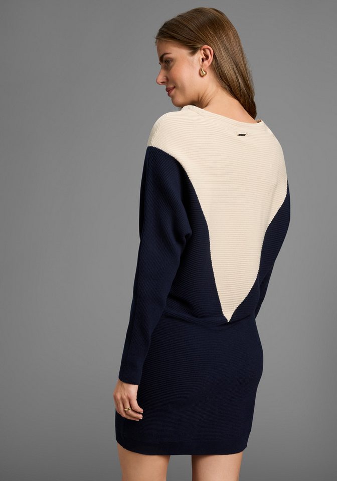 Laura Scott Strickkleid zweifarbig, aus weicher Baumwollmisch-Qualität – Bild 2 von 5