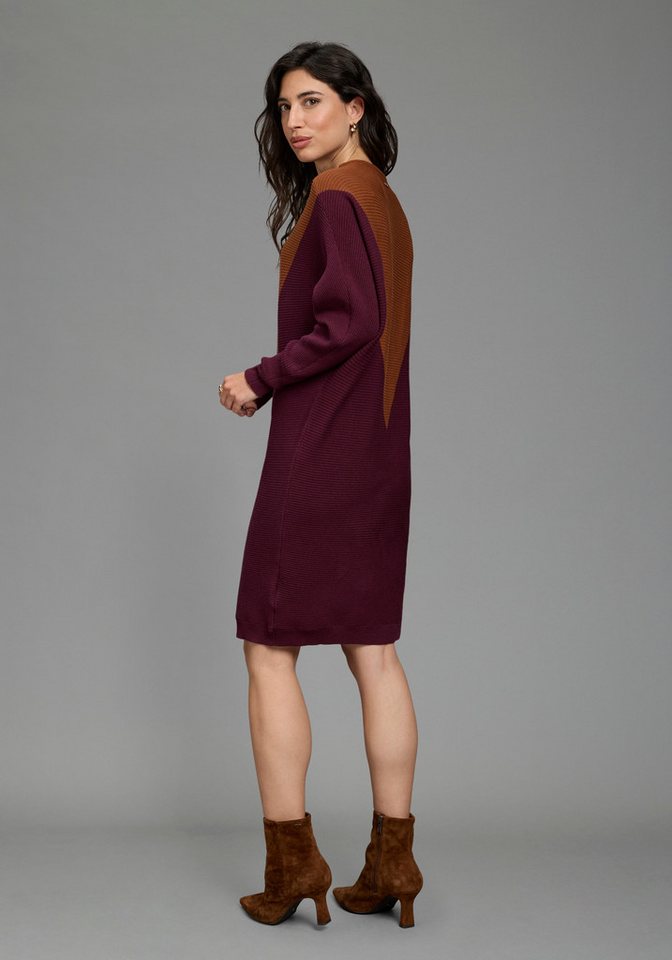 Laura Scott Strickkleid zweifarbig, aus weicher Baumwollmisch-Qualität – Bild 5 von 5