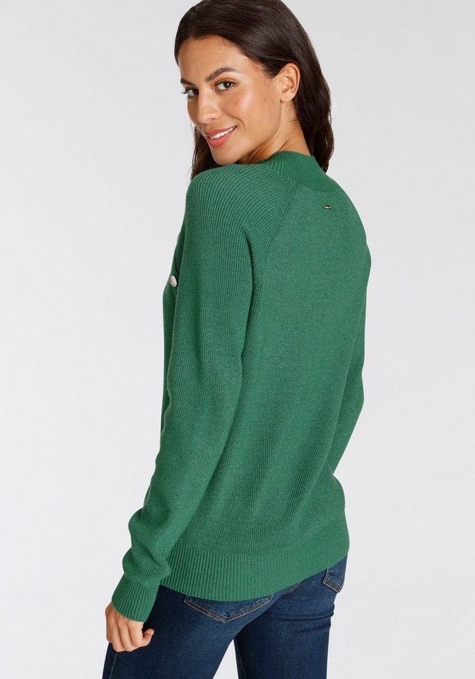 Laura Scott Strickpullover kuscheliger Winterstrick mit Knopfdetail und Stehkragen – Bild 3 von 5