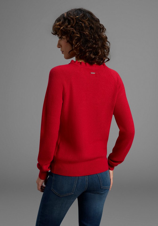 Laura Scott Strickpullover kuscheliger Winterstrick mit Kragen und Knöpfen – Bild 2 von 5