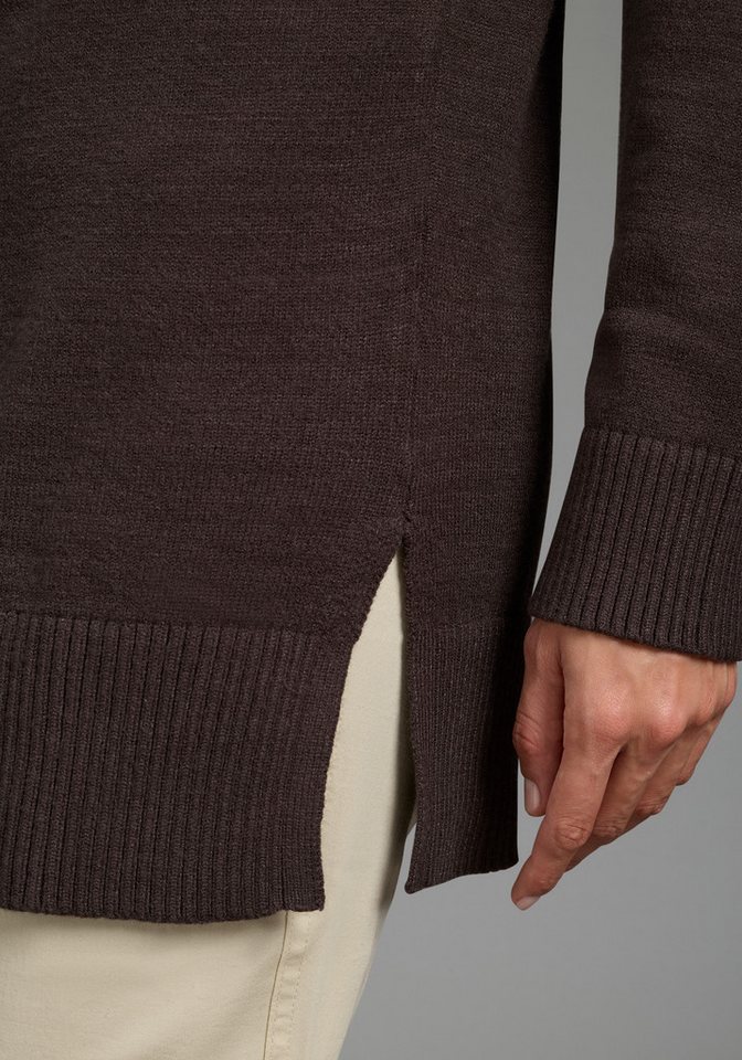 Laura Scott Strickpullover mit femininem V-Ausschnitt aus weicher Viskosemischung – Bild 3 von 5