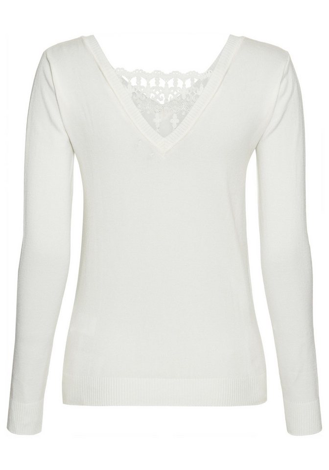 Laura Scott Strickpullover mit Spitze im Rückenausschnitt – Bild 5 von 5