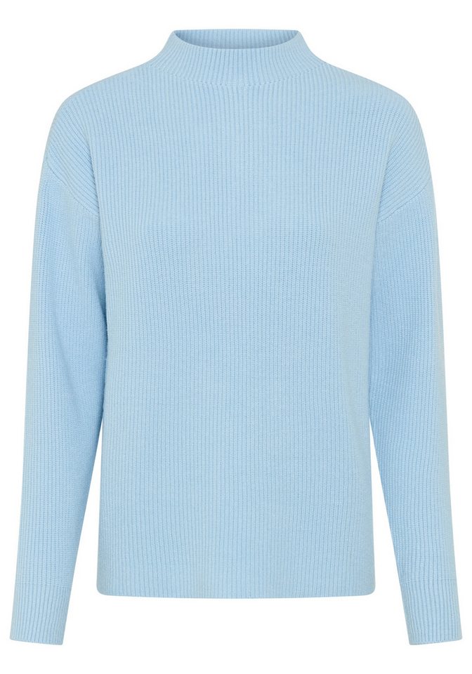 Laura Scott Strickpullover mit Stehkragen mit hüftlanger Passform aus weicher Viskosemischung – Bild 5 von 5