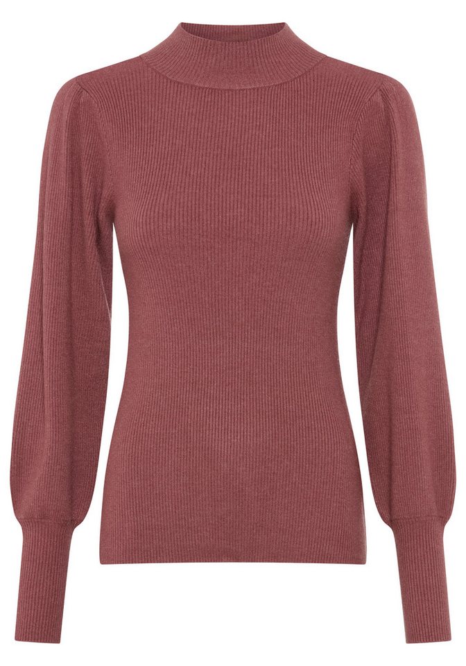 Laura Scott Strickpullover mit Stehkragen, figurbetonter Passform aus weicher Viskosemischung – Bild 5 von 5