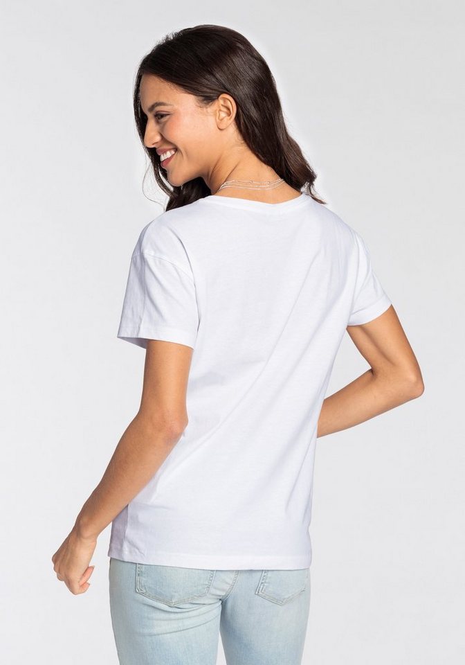Laura Scott T-Shirt Kurzarm, figurumspielender Schnitt, aus elastischem Single Jersey – Bild 3 von 5