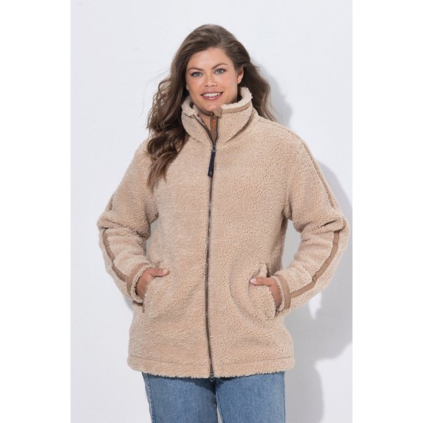 Laurasøn Bouclèjacke Teddyjacke Stehkragen Langarm