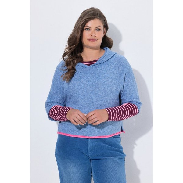 Laurasøn Pullunder Kurzarmpullover Kapuze