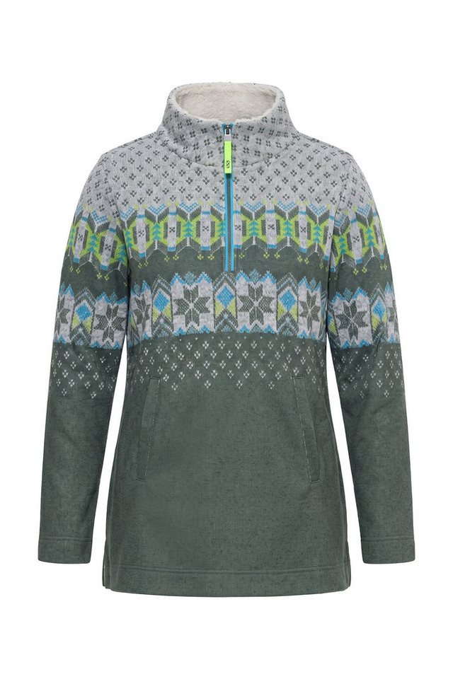 Laurasøn Strickfleece-Pullover Norweger-Strickfleece Pullover Troyerkragen – Bild 2 von 4