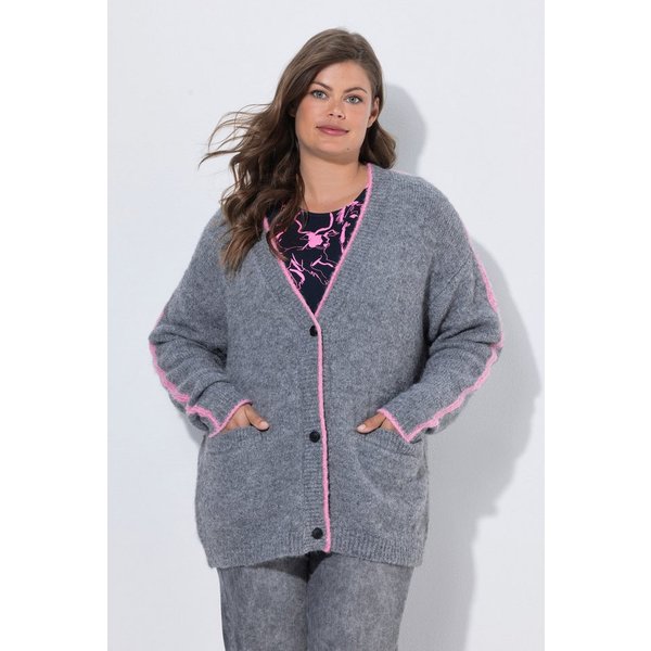Laurasøn Strickjacke Strickjacke V-ausschnitt