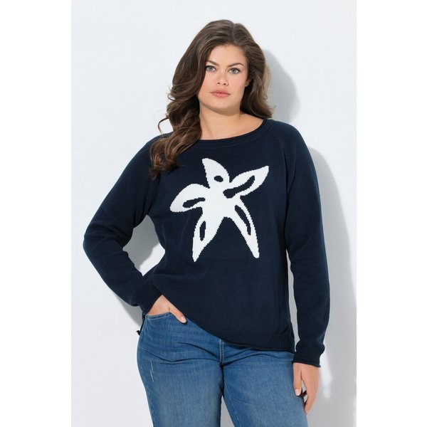 Laurasøn Strickpullover Strickpullover mit Seestern Raglan