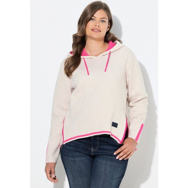 Laurasøn Strickpullover Strick-Hoodie Doubleface Kapuze Langarm