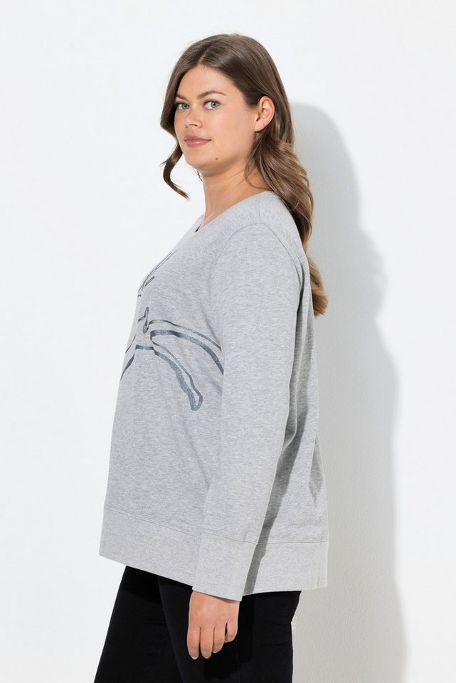 Laurasøn Sweatshirt Sweatshirt Langarm Rundhalsausschnitt – Bild 4 von 4
