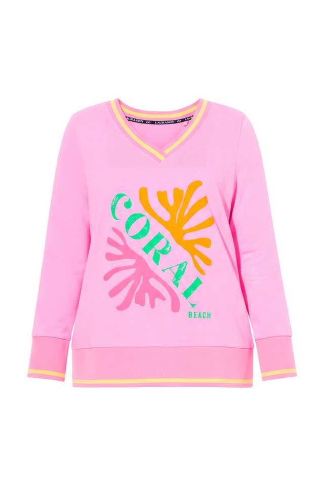 Laurasøn Sweatshirt Sweatshirt V-Ausschnitt Langarm – Bild 2 von 4