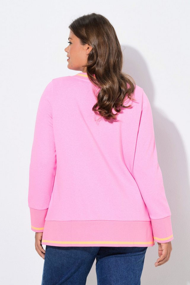 Laurasøn Sweatshirt Sweatshirt V-Ausschnitt Langarm – Bild 3 von 4