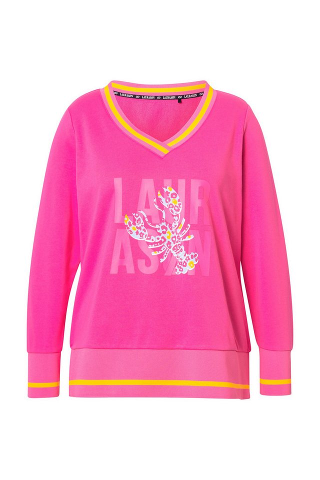 Laurasøn Sweatshirt Sweatshirt V-Ausschnitt Langarm – Bild 2 von 4