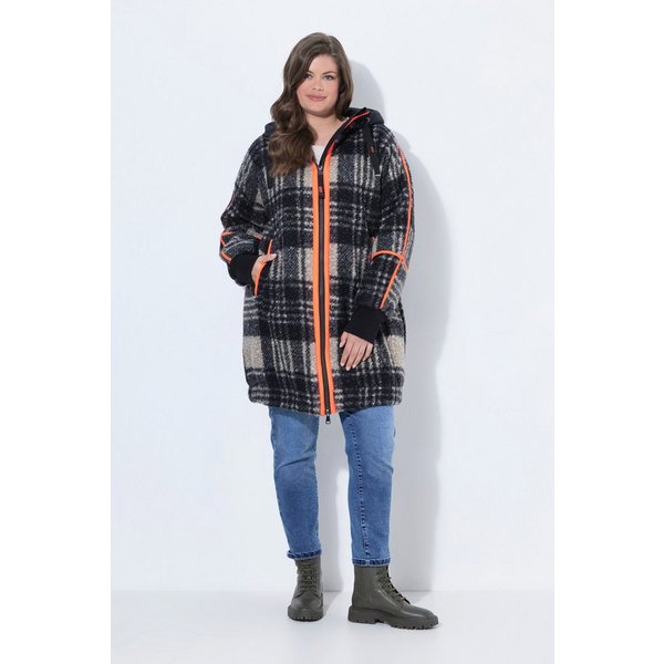 Laurasøn Wolljacke Teddyjacke Oversize Kapuze