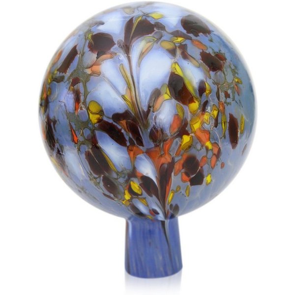 Lauschaer Glas Blumenständer Rosenkugel Gartenkugel mit Granulat handgefertigt, reine Handarbeit und mundgeblasen