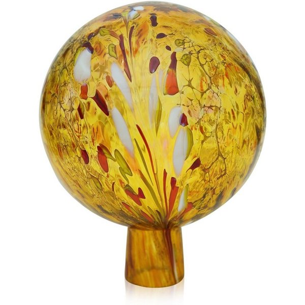Lauschaer Glas Blumenständer Rosenkugel Gartenkugel mit Granulat handgefertigt, reine Handarbeit und mundgeblasen
