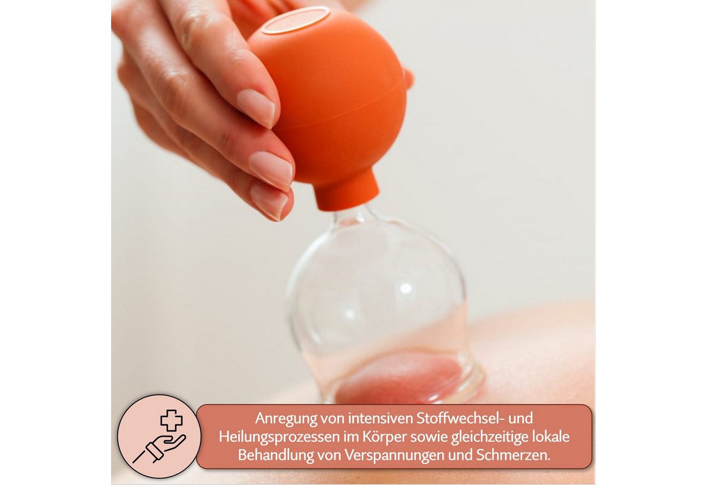 Lauschaer Glas Massagegerät Schröpfglas Schröpfgläser mit Saugball in vielen Größen aus Glas, 5-tlg. – Bild 5 von 5