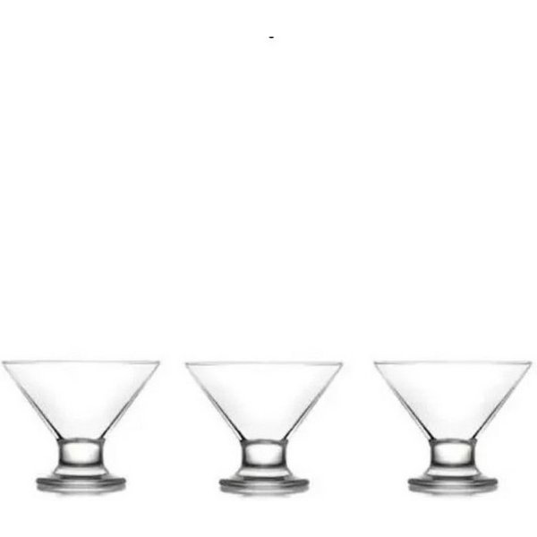LAV Dessertschale Crema 3er Set - 165 ml, ideal für Eis & Desserts, Glas, (Set, 3-tlg), 3-teilig, 165 ml