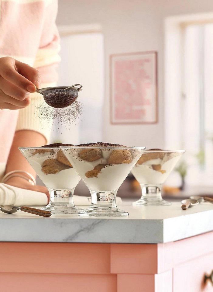 LAV Dessertschale Crema 3er Set - 165 ml, ideal für Eis & Desserts, Glas, (Set, 3-tlg), 3-teilig, 165 ml – Bild 4 von 4