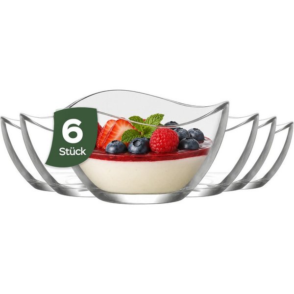 LAV Dipschale Vira Mini Glasschalen 65 ml, Glas, (6er-Set, 6-tlg), Mini-Format, spülmaschinengeeignet