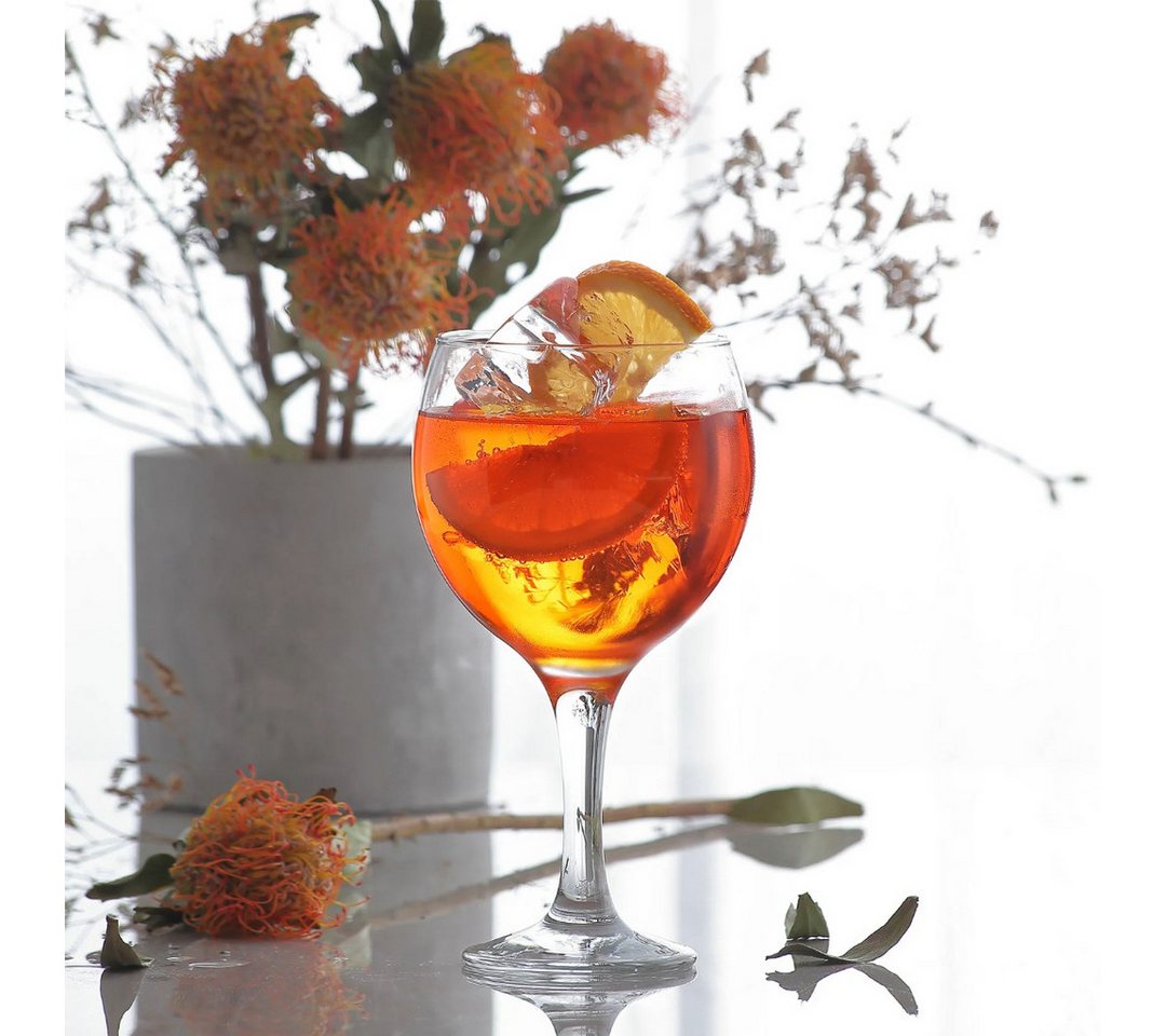 LAV Gläser-Set Misket Allzweckgläser 645ml mit verlängertem Stiel, 6-tlg., Glas, 6er-Set, 645ml, verlängerter Stiel, Ideal für Wein, Cocktails – Bild 2 von 5
