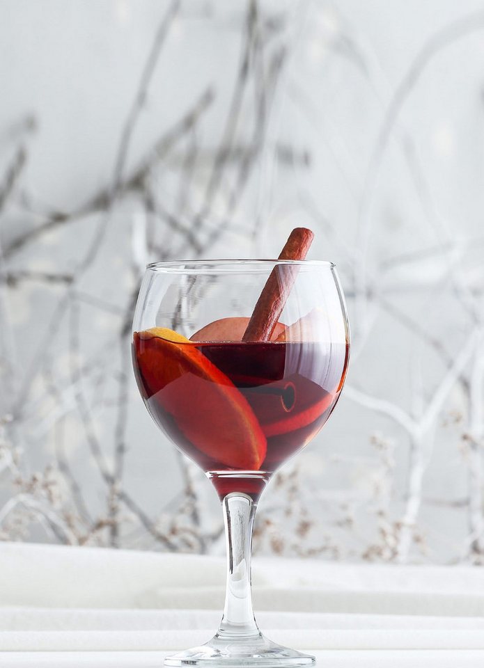LAV Gläser-Set Misket Allzweckgläser 645ml mit verlängertem Stiel, 6-tlg., Glas, 6er-Set, 645ml, verlängerter Stiel, Ideal für Wein, Cocktails – Bild 4 von 5
