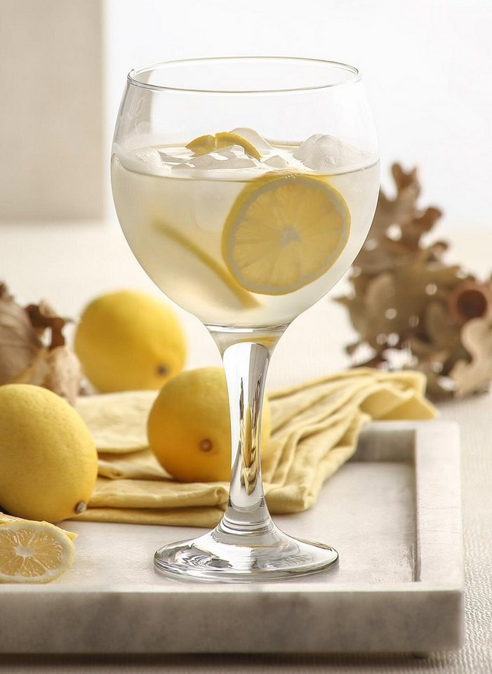 LAV Gläser-Set Misket Allzweckgläser 645ml mit verlängertem Stiel, 6-tlg., Glas, 6er-Set, 645ml, verlängerter Stiel, Ideal für Wein, Cocktails – Bild 5 von 5