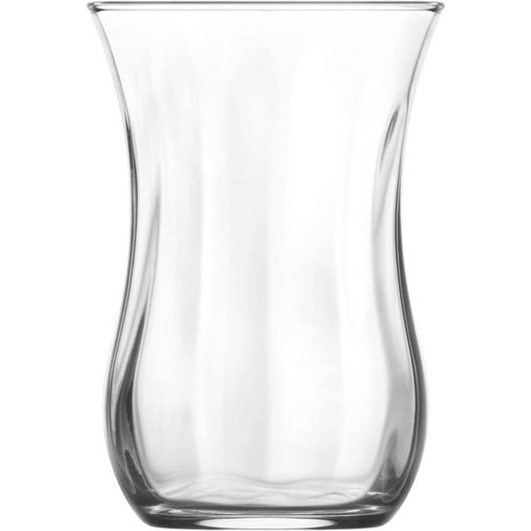 LAV Teeglas Klasik 6er-Set 115 ml – Transparent mit optischer Struktur, 6-tlg., Glas, 6-teilig, 115 ml