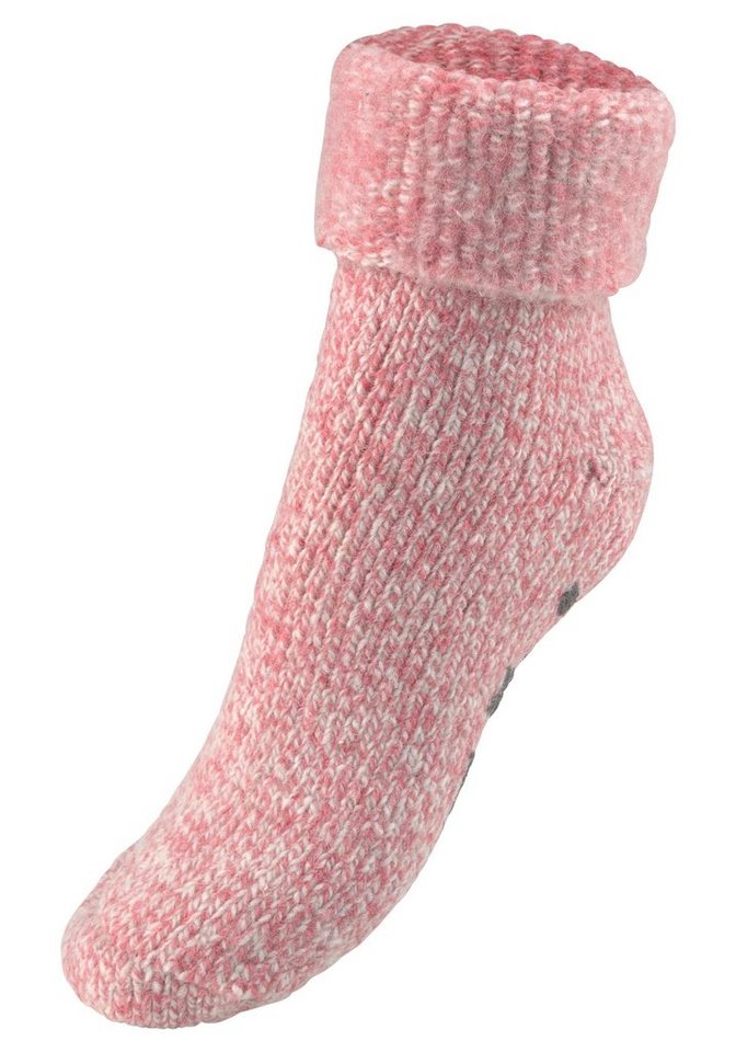 Lavana ABS-Socken Damen Stoppersocken, Anti Rutsch, Wollsocken, (Packung, 1-Paar, Gr. 35-38 bis 39-42) Haussocken mit rutschfester Sohle – Bild 2 von 5