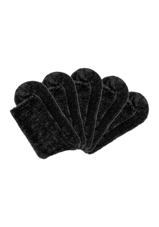 Lavana Kuschelsocken Flauschige, Kuschel Schlafsocken, Haussocken (Packung, 5-Paar) Bettsocken aus weichem, leicht glänzendem Chenillegarn – Bild 2 von 5