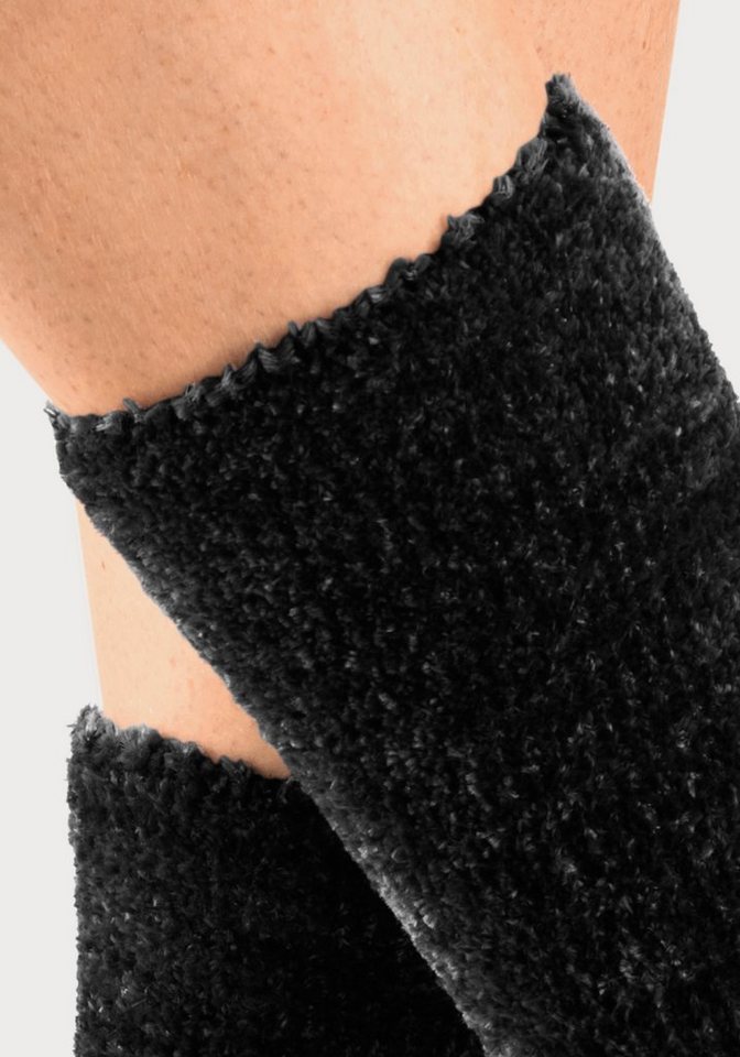 Lavana Kuschelsocken Flauschige, Kuschel Schlafsocken, Haussocken (Packung, 5-Paar) Bettsocken aus weichem, leicht glänzendem Chenillegarn – Bild 4 von 5