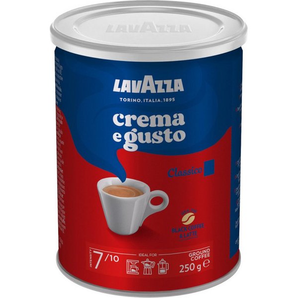 Lavazza Kaffee, Lavazza Crema e Gusto Classico gemahlener Kaffee volles Aroma 250g