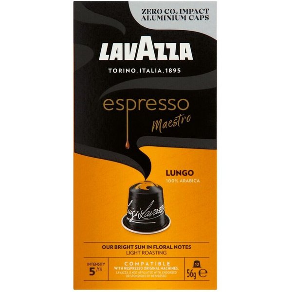 Lavazza Kaffee espresso Maestro LUNGO, 10 Kapseln