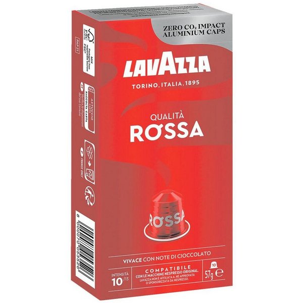 Lavazza Kaffee QUALITÀ ROSSA, 10 Kapseln