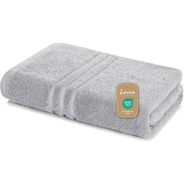 Lavea Badetuch Duschtuch 100x150 cm Elena Frottee Duschhandtuch, 100% Baumwolle, 500 g/m² Frottier, weich & saugstark, pflegeleicht