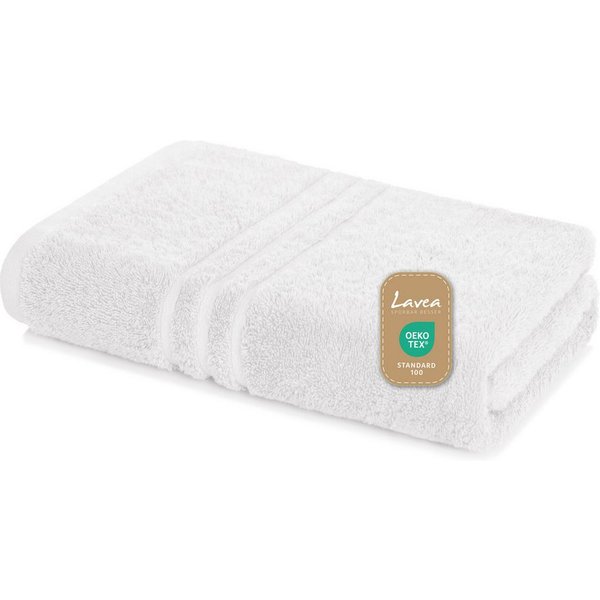 Lavea Badetuch Duschtuch 100x150 cm Elena Frottee Duschhandtuch, 100% Baumwolle, 500 g/m² Frottier, weich & saugstark, pflegeleicht