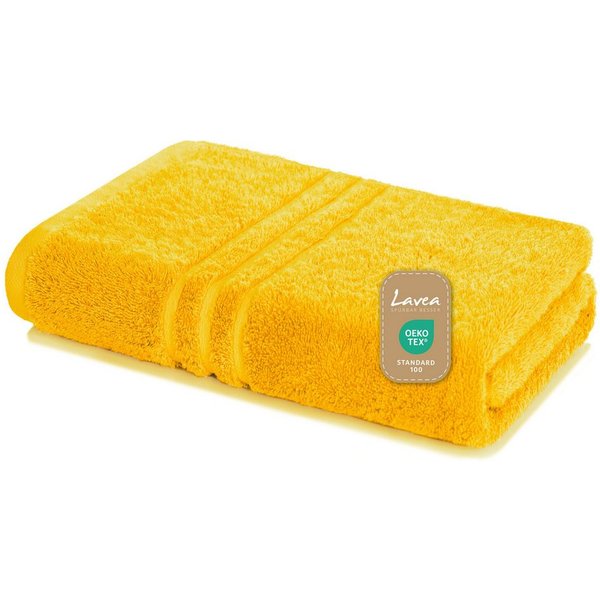 Lavea Badetuch Duschtuch 100x150 cm Elena Frottee Duschhandtuch, 100% Baumwolle, 500 g/m² Frottier, weich & saugstark, pflegeleicht