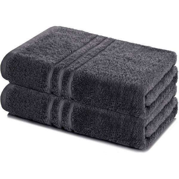 Lavea Badetuch Elena 2er Set Badetücher 100x150 cm, Duschtuch, 500 g/m² Frottier, weich & saugstark, pflegeleicht