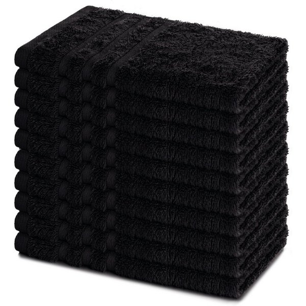 Lavea Gästehandtücher 30x50 cm, 10er Set Gästehandtuch, Elena-Frottee Handtuch, Gästetuch, (Set, 10-St), 500 g/m² Frottier, weich & saugstark, pflegeleicht