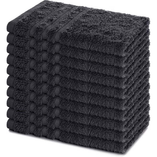 Lavea Gästehandtücher 30x50 cm, 10er Set Gästehandtuch, Elena-Frottee Handtuch, Gästetuch, (Set, 10-St), 500 g/m² Frottier, weich & saugstark, pflegeleicht