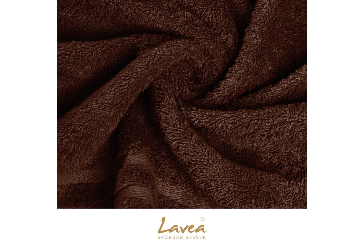 Lavea Waschhandschuh 10er Set Waschhandschuhe, 15 x 21 cm, Elena-Frottierserie, Waschlappen, 100% Baumwolle (10er Set), 500 g/m² Frottier, weich & saugstark, pf – Bild 5 von 5