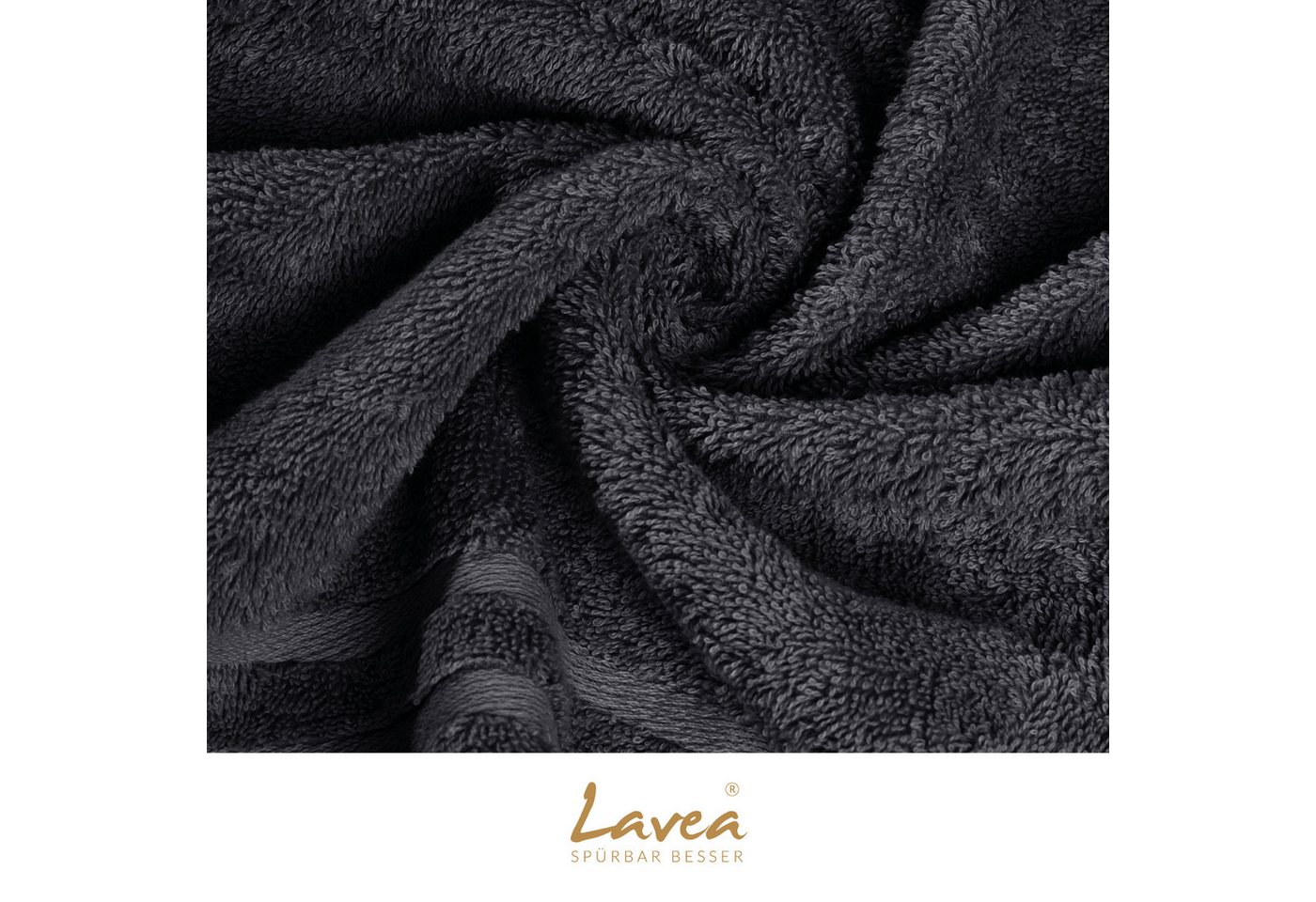 Lavea Waschhandschuh 20er Set Waschhandschuhe, 15 x 21 cm, Elena-Frottierserie, Waschlappen, (20-St), 500 g/m² Frottier, weich & saugstark, pflegeleicht – Bild 5 von 5